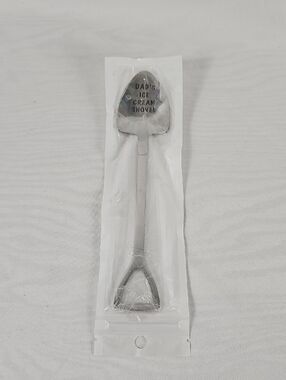 Free Add-On Item - Dad's Ice Cream Shovel Spoon - Stainless Silver Scoop